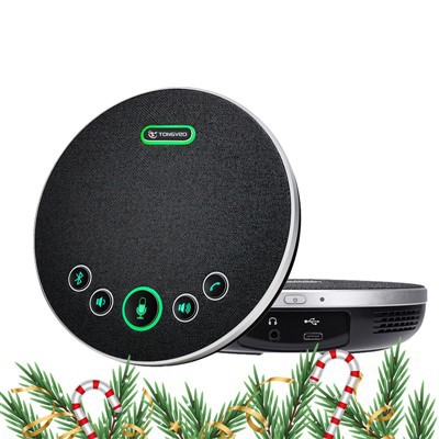 ไมโครโฟนและลำโพง USB ระดับมืออาชีพสำหรับการประชุมทางวิดีโอและงานในสำนักงาน