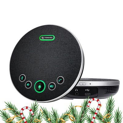 ไมโครโฟน USB และสปีกเกอร์โฟนการประชุมไร้สายระดับมืออาชีพสำหรับพีซี